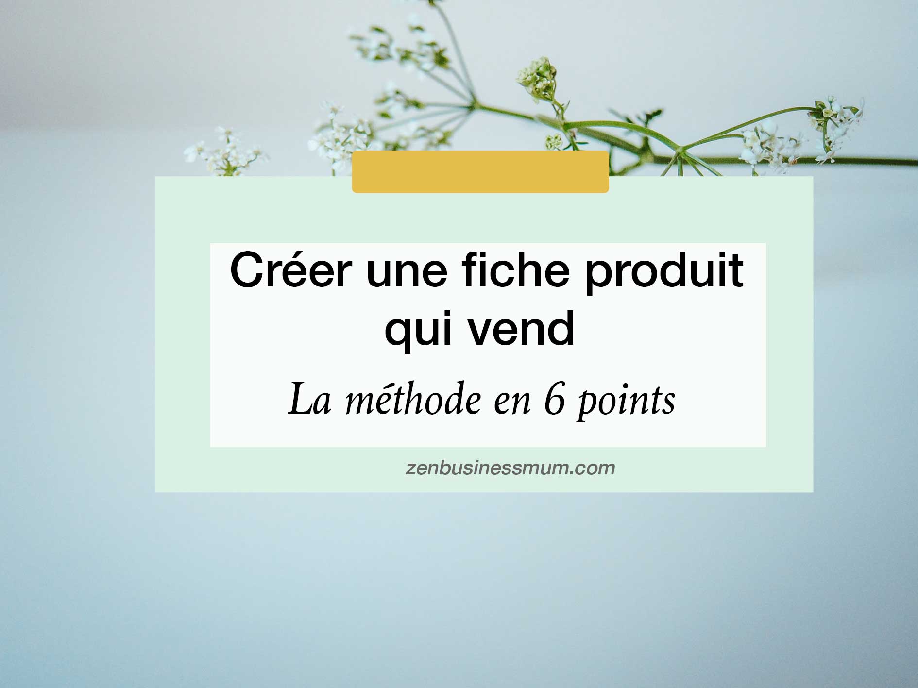 Comment créer une fiche produit